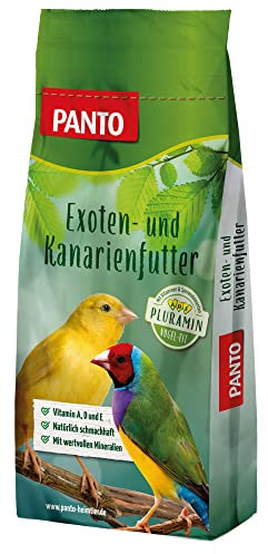 PANTO Kanarienfutter mit Pluramin, 25 kg - Ziervogelfutter aus bunter Saatenmischung, Vogelfutter ohne Rübsen
