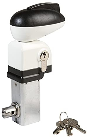 Serrure de sécurité piscine twist 40 LOCINOX mécanisme acier INOX - Noir