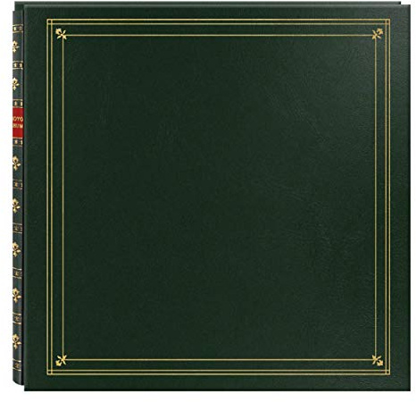 Pioneer Photo Albums Large Page 4x6 Memo Pkt Photo Album, Hunter Green