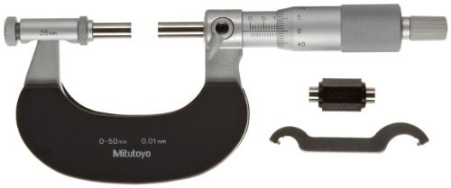 Mitutoyo 104-171 Sonder-Bügelmessschraube, 0-50 mm