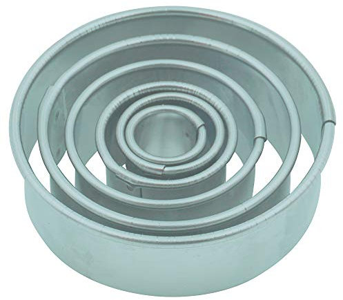 Krifka 6-teiliger Rund Keksausstecher aus Edelstahl, Spülmaschinenfest