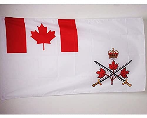 BANDIERA ESERCITO CANADESE DI CANADA 90x60cm - BANDIERA CANADIAN ARMY 60 x 90 cm foro per asta - AZ FLAG