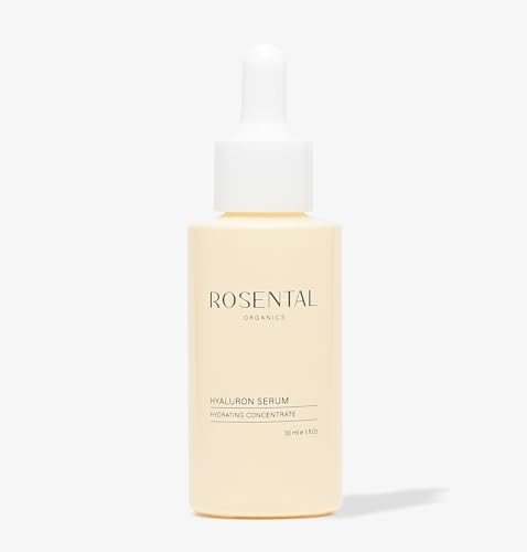 ROSENTAL ORGANICS Hyaluron Serum - Hochdosierte Hyaluronsäure - Gesichtspflege - Feuchtigkeitspflege für das Gesicht - Anti-Aging - Naturkosmetik (30ml)