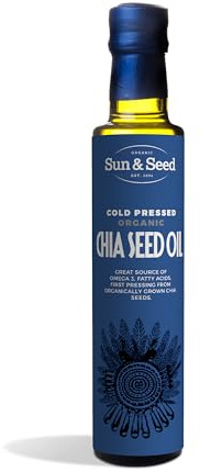 Sun & Seed Organic Cold Pressed Chia Seed Oil, 250 ml