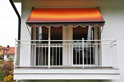 Angerer - Tenda da Sole con Morsetto, Colore: Arancione