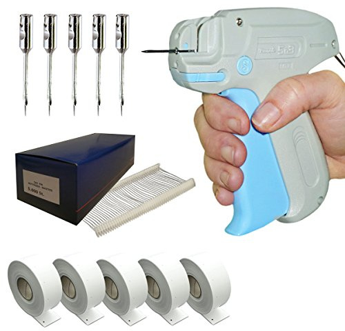 Etikettierpistole Set: Heftpistole Banok 503 S + 5.000 Heftfäden 15 mm + 5.000 Kartonetiketten 30x40 mm + 5 Nadeln | HUTNER