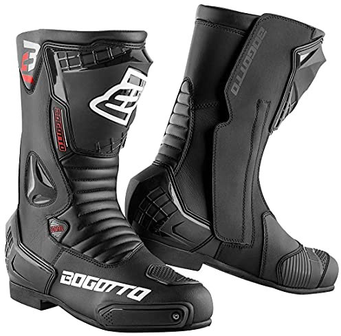 Bogotto Losail Motorradstiefel, schwarz, 44