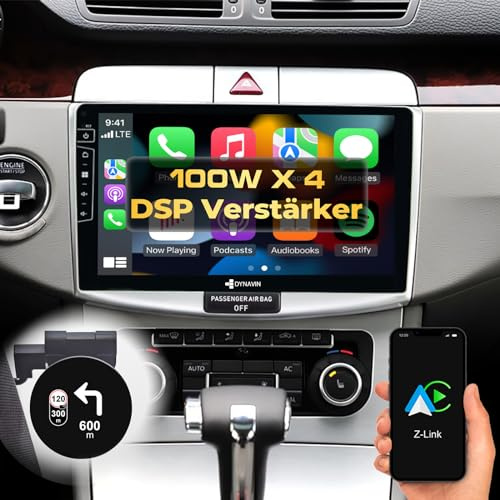 DYNAVIN Android Autoradio Navi für VW Passat B6 CC, 10,1 Zoll OEM Radio mit Wireless Carplay und Android Auto | Head-up Display | Inkl. DAB+: D9-B6S Premium Flex