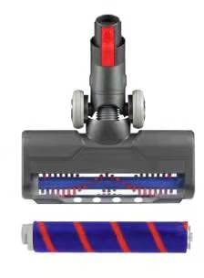 Upgraded Hardwood Floor Vacuum Attachments with Headlights for dyson V7V8,Replacement Parts Motorhead for Dyson ,Soft Roller &PP Bristle Motorized Brush Accessories for Marble,Carpet,Rug Cleaning.