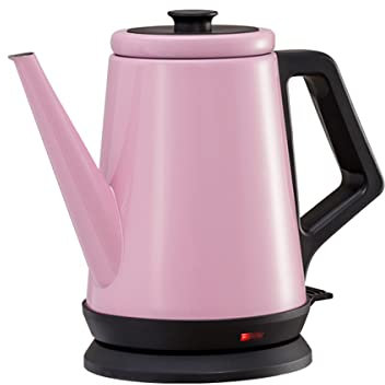 Bollitore Elettrico Kettle SUS 304 Acciaio Inox Acciaio Inox Distributore di Acqua Calda, 1Litre, 1000W, Rosa