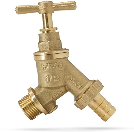 LavaTap Outdoor Tap 1/2 Hose Pipe Bibtap WRAS Approved Double Check Outdoor Garden Brass Bib Taps