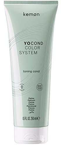 Kemon - Yo Cond Platino, Condizionante Riflessante di Origine Naturale, con Estratto di Yogurt e Piante Officinali Lenitive e Bio, 250 ml