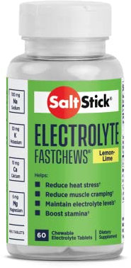 SaltStick Fastchews Lemon Lime Dose (60 Elektrolyt-Kautabletten)