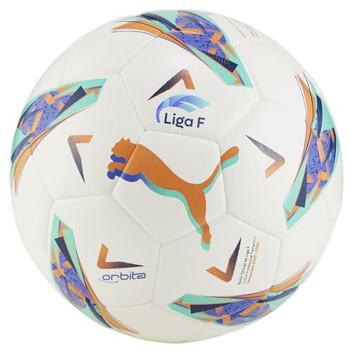 PUMA Erwachsene Orbita Liga F Hybrid Fußball 4 White Multi Colour ┃Fußball Unisex Alle Altersgruppen