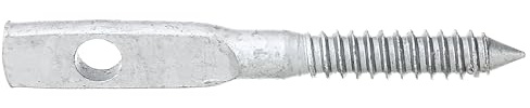 Alberts 843939 Flechtzaunhalter, Blattschraubenform, feuerverzinkt, Gesamtlänge 100 m, 50er Set