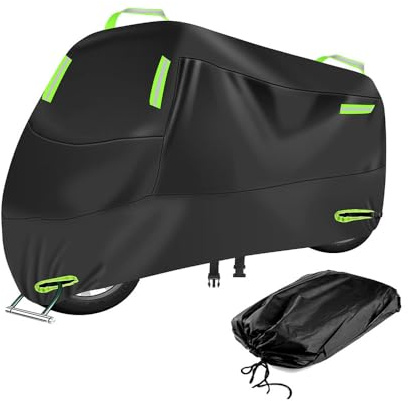 BPQYSBLD Motorcycle Covers Motorbike Cover for Monkey 125 Z125 2019 2020 2021 2022 2023 2024 Waterproof Dust UV Rain Cover Indoor Outdoor Protection Accessories,Greenstyle