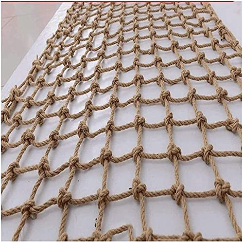 Outdoor-Spielplatz-Schutz-Jute-Netz, 12 mm, für Kinder, Kletternetz, Treppen, Balkon, Zaun, Anti-Fall, Waren, LKW, Decke, Dekornetz