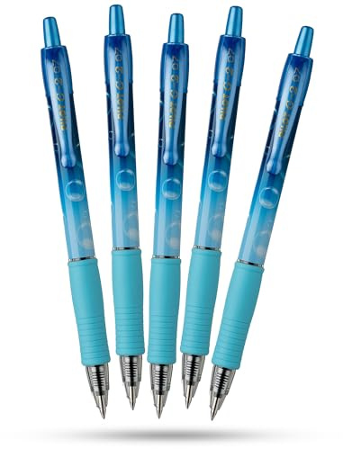 Pilot G2 Gelschreiber, blasenblau, Gel-Tintenroller, 0,7 mm, glattes Schreiben, ergonomischer Griff, einziehbar, leicht, tragbares Design, für Schule, Büro, kreative Arbeit und den täglichen Gebrauch,