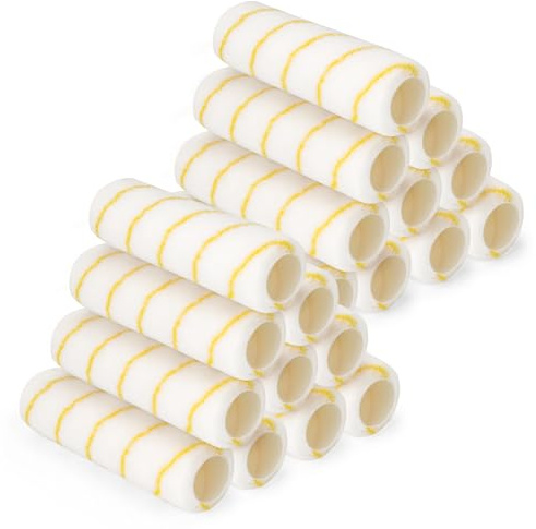 YKUKIZEE 20 PCS Paint Roller Sleeve Cover 9 Inch Replacement | Microfiber, for Wall Ceiling Painting Emulsion Gloss Paints