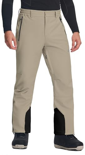 Pantalon de ski pour homme Pioneer Camp 15000+MM H2O imperméable - Pantalon de neige, snowboard, Softshell chaud et doublé, Thermopantalon d’hiver avec protection contre la neige pour les hommes, kaki