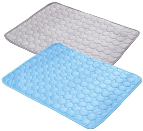 Generisch 2 Stück Kühlmatte für Hunde, 50x40cm Selbstkühlende Hundematte Klappbar, Pfotenfrost Matte für Katzen und Hunde, Sommer Kühlkissen hundematte für Zuhause Unterwegs oder im Auto