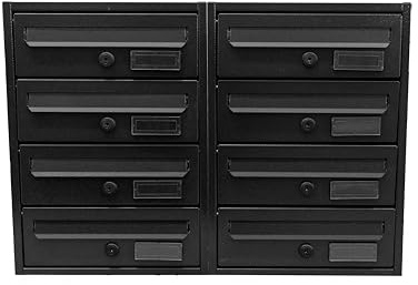 BOXOB Buzón de condominio Exterior Imperium 983 - Negro (Negro, Comparti 8)