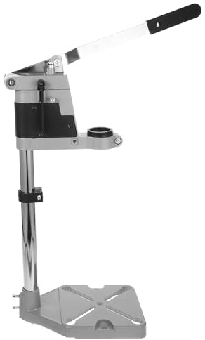 SAFIGLE Portable Hand Drill Press Stand with Aluminum Single-Hole Base, Electric Drill Holder Accessory Compatible for Workshop and DIY Repair Tasks