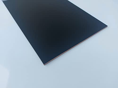 alt-intech Fassadenplatte Balkonplatte HPL Verschiedene Größen und Farben + Zubehör (1000 x 900 x 6 mm, Schwarz)