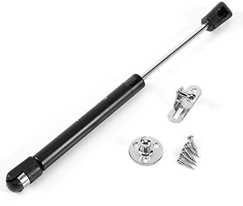 Muelles hidráulicos de gas de 100 N/22 libras/puntales/puntales/puntales/amortiguadores, soporte neumático hidráulico de puerta para cocina/gabinete/puerta/muebles/caja/contención (negro)