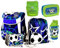 SCOOLSTAR Fußball Schulranzen Jungen 1 Klasse Tornister | MIT FIDLOCK | Set 6 TLG. | inkl. Federmäppchen, Turnbeutel, Lunch Set, Regenschutz