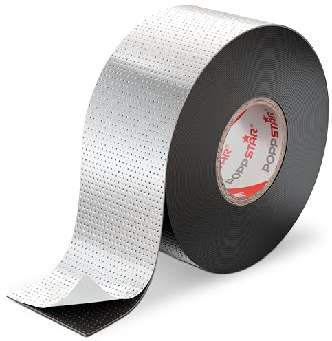 POPPSTAR selbstverschweißendes Universal Isolierband Elektro (extra stark bis zu 69kV) Dichtungsband (LxBxH 10m x 38mm x 0,76mm), schwarz