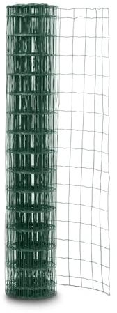 EASY CLOTURE Grillage soudé en Rouleau H1m00 x L20m Vert Fil 2.1mm Maille 100x75 mm Vert