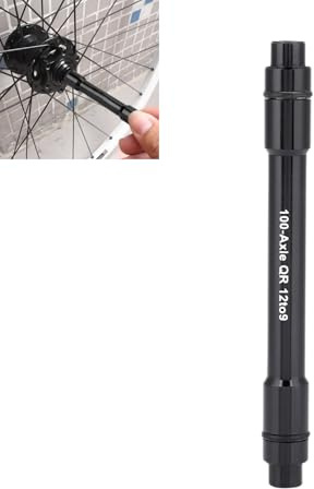 BOROCO Fahrrad Steckachse Adapter 12 mm Auf 9 mm für MTB Vorderrad | Legierungsmaterial, Steckachse Fahrradanhänger, Ultraleichtes Design, Gesamtlänge 99,8 mm, passend für 100 mm Nabe