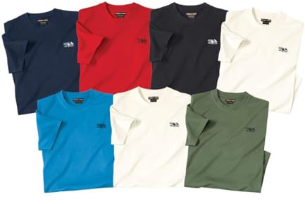 ATLAS FOR MEN - Lot de 7 Tee-Shirt Atlas ® - 5XL