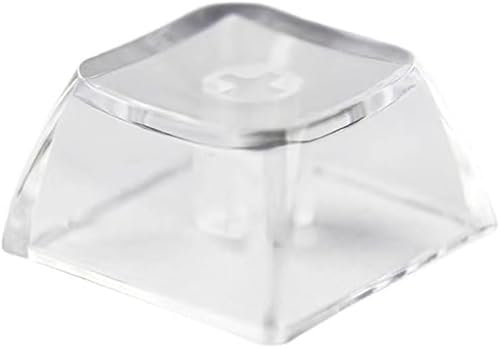 20 Stück Blanko-Kristalltransparente Tastenkappen PC Material 1U XDA Profil R4 Tastenkappe für MX Schalter Mechanische Tastatur mit Hintergrundbeleuchtung (XDA Transparent, 20Stück)