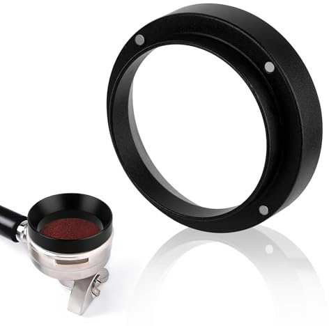 Anello dosatore per caffè 51 mm, imbuto dosatore magnetico, imbuto in alluminio, anello dosatore per caffè per imbuto di riempimento, ciotola per brodo, accessori per portafiltro, polvere di caffè