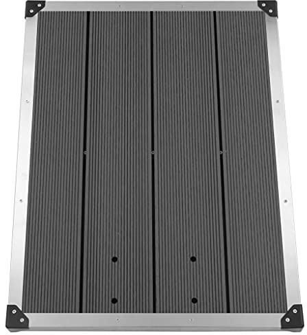 Genérico Plato de Ducha de jardín WPC Acero Inoxidable Gris 80x62 cm,Bricolaje,Fontanería,Piezas y Herramientas para componentes de fontanería,Artículos de Ducha,Platos de ducha-48203