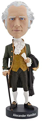 Royal Bobbles Alexander Hamilton Bobblehead, Premium Polyresin Lifelike Figure, Unique Serial Number, Exquisite Detail