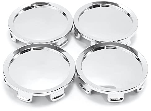 RhinoTuning 4 Stück Radnabenkappen Silber OD 74,5mm ID 70mm, Snap‑on‑Fit | ABS, OD 74,5mm, ID 70mm, Robust & UV-beständig, Perfekter Sitz für Superforgiata Rad M608 M242 81310409 Felgendeckel
