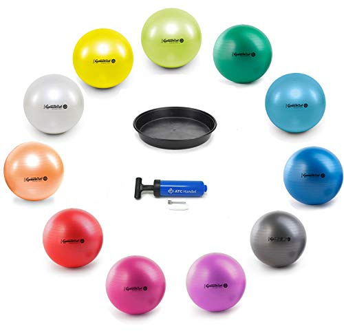 Pezzi Maxafe - Pelota de gimnasia (diámetro de 42, 53, 65 y 75 cm, soporta hasta 400 kg, para fitness, rehabilitación, terapia, gimnasia, aeróbic y como asiento para la oficina
