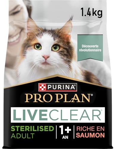 PRO PLAN LIVECLEAR Adulte Stérilisé Saumon 1,4kg