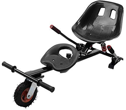 SSCYHT Hoverboard Sitz Doppel-Personen Go-Kart Transformationskit Hovercart Zubehör Passend für 6,5 8 10 Selbstausgleichenden Roller Verstellbarer Rahmen,Shock Absorber Version