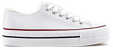 MODELISA - Zapatilla De Polipiel con Cordón Casual para Mujer