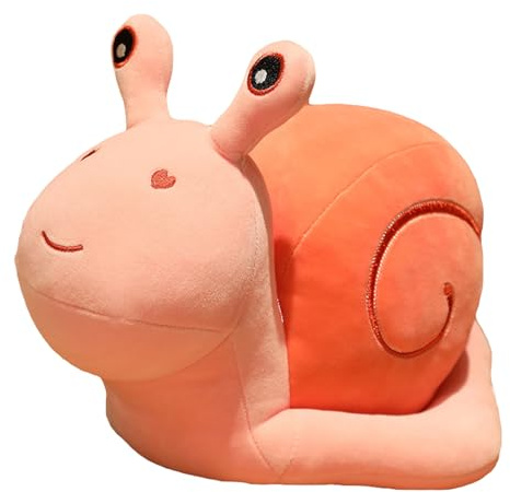 EXQULEG Plüschtier Schnecken Kuscheltiere,Plüschtier Spielzeug Plüsch Schnecken Stofftier Kinder Spielzeug Geschenk (Rosa,30cm)