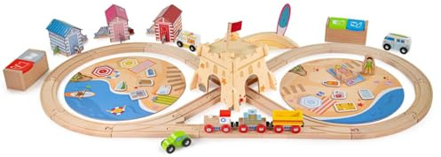 Bigjigs Rail Kustnära ren tågset