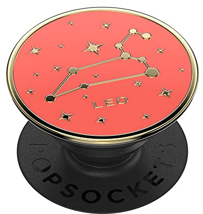 PopSockets Phone Grip with Expanding Kickstand, Adhesive Grip, Enamel - Zodiac Leo