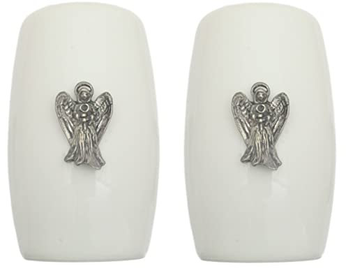 Angel Flying China Salt and Pepper Shakers Cruet Set Modern White CSP 5