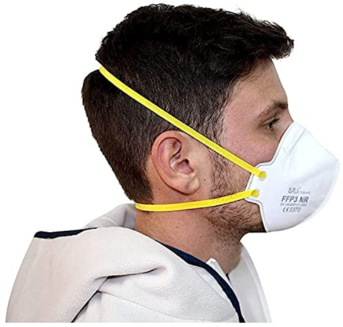 ETIK 20 Stück FFP3 Masken Nackenband FFP3 CE zertifiziert Atemschutzmaske ohne Ventil Atemschutzmaske ffp3 - Box mit 20 Stück