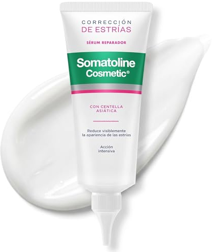 Somatoline Cosmetic Antiestrías Sérum Corrector con Centella Asiática 100ml | Sérum Corrector para Estrías Recientes, con Aceite de Aguacate y Almendra, Mejora la Elasticidad y Apariencia de la Piel