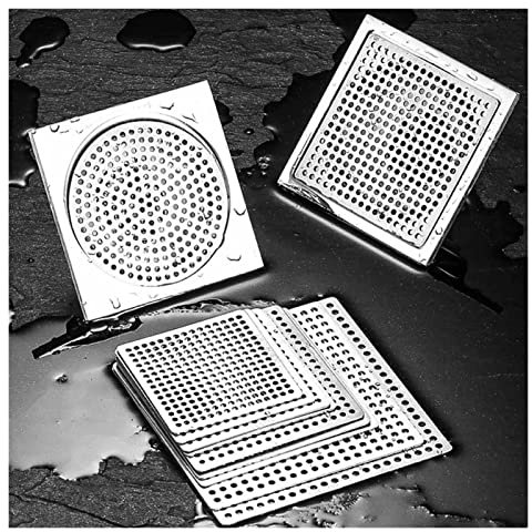 Abflusssieb für die Dusche Haarstopper Badezimmer Bodenablauf Abdeckung Universal Anti-Verstopfung Waschbecken Sieb Dropship Badezimmer Zubehör Ablaufabdeckung Haarsieb (Color : 15x15cm)
